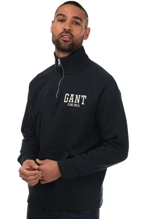 GANT Heren Sweatshirt met halve rits