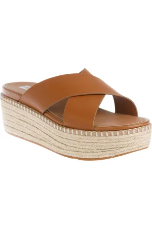 FitFlop Dames/Dames Eloise Leren Sandalen met Kruisband (Tan)