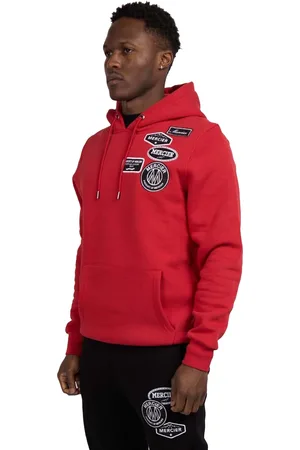 Mercier Heren Mono Badge Hoodie