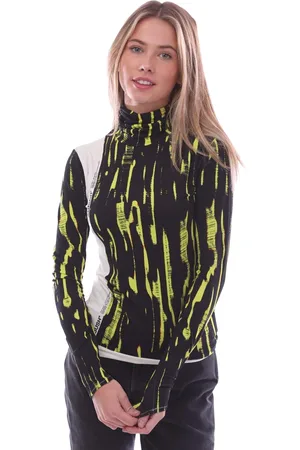 AMBUSH Dames/Dames Abstracte Schildpadhals Top met Lange Mouwen ( /zwart)