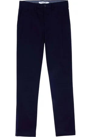 Lacoste Heren Gabardine Stretch Slim Broek (Marine)
