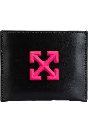 OFF-WHITE Off White Jitney Eenvoudig Logo Leren Kaarthouder ( /roze)