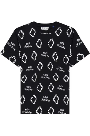 MARCELO BURLON Kinder/Kids T-shirt met all-over print ( /Wit)