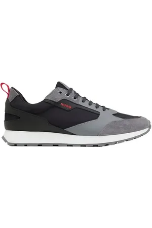 HUGO BOSS Heren Icelin Suede Paneel Hardlooptrainers