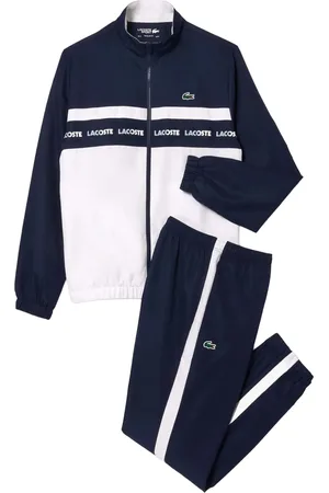Lacoste Heren trainingspak tennis (Marine, Wit)