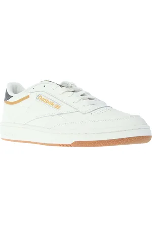 Reebok Heren Club C 85 Leren Trainers (Krijt)