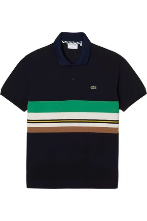 Lacoste Heren Frans Gestreept Contrast Poloshirt