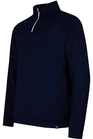 Under Armour Heren Quarter Zip Fleece Top (Middernacht marine)