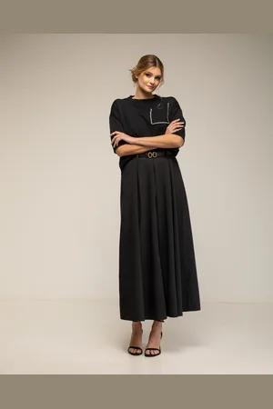 Tantra Wijde broek met elastische tailleband
