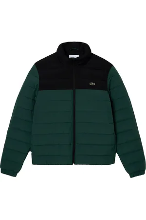 Lacoste Gewatteerde jas met capuchon voor heren ( , Groen)
