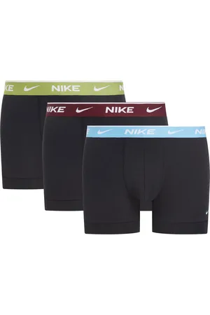 Nike Heren Boxershort (Pakket van 3) (Zwart/Blauw/Maraan/Groen)