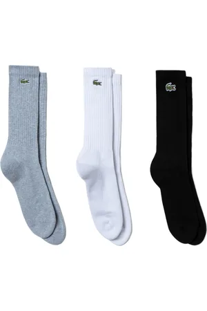 Lacoste Heren Hooggesneden Sokken (Pak van 3) (Zwart/Grijs/Wit)