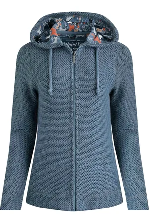 Weird Fish Dames/Dames Chicoa Macaroni Full Zip Hoodie (Denim)