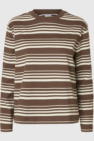 SELECTED Boxy Fit T-shirt Met Lange Mouwen