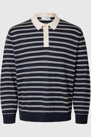 SELECTED 100% Merinowol Polo Met Lange Mouwen