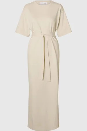 SELECTED Maxi Jurk Met Korte Mouwen