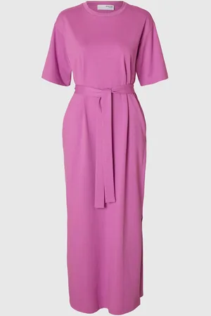 SELECTED Maxi Jurk Met Korte Mouwen