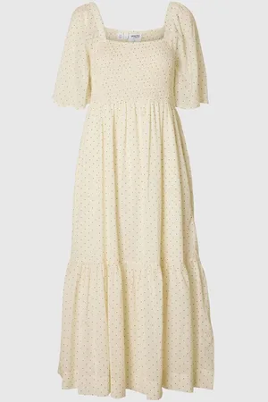 SELECTED Vierkante Hals Maxi Jurk