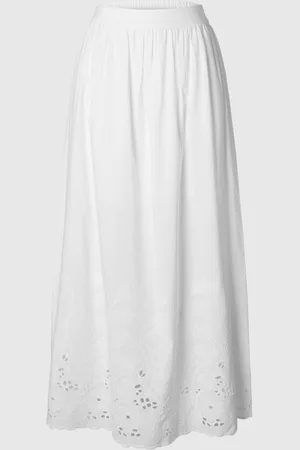 SELECTED Broderie Anglaise Maxi Rok