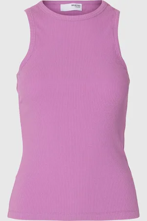 SELECTED Geribde Tanktop