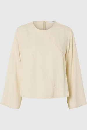 SELECTED Viscosemix Top Met Lange Mouwen