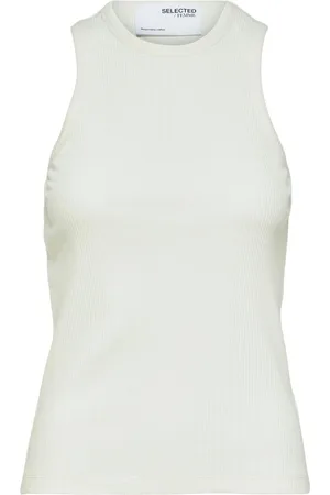 SELECTED Geribde Tanktop