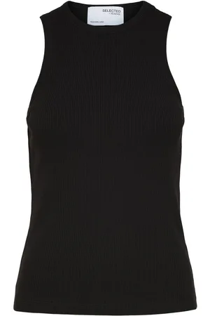 SELECTED Geribde Tanktop