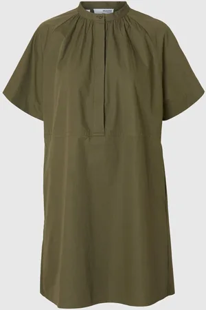 SELECTED Met Korte Mouwen Mini Jurk