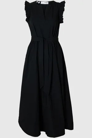 SELECTED Katoenen Maxi Jurk