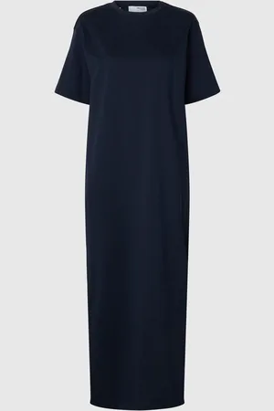 SELECTED Maxi Jurk Met Korte Mouwen