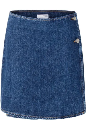 SELECTED Denim Wikkelrok