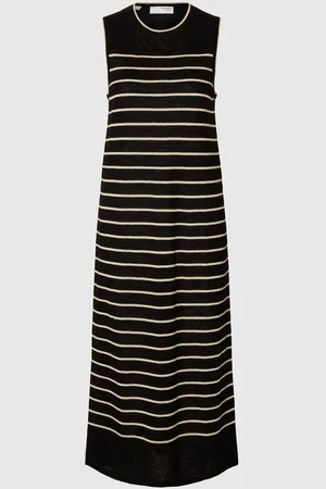 SELECTED Linnenmix Maxi Jurk