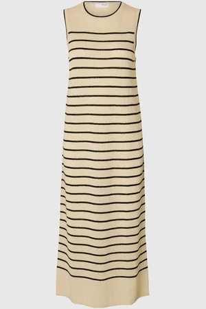 SELECTED Linnenmix Maxi Jurk