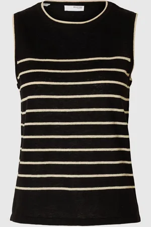 SELECTED Linnenmix Gebreide Top