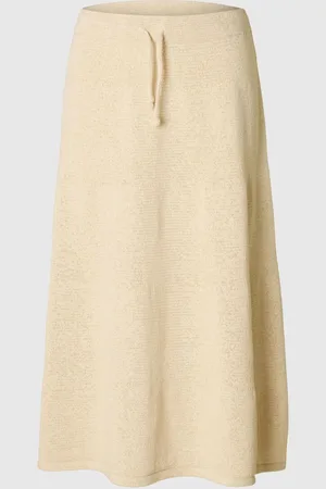 SELECTED Katoenmix Gebreide Rok