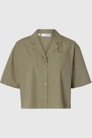 SELECTED Korte Mouwen Cropped Blouse