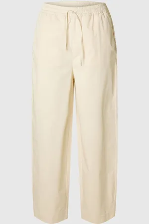 SELECTED Katoenen Barrel Fit Broek