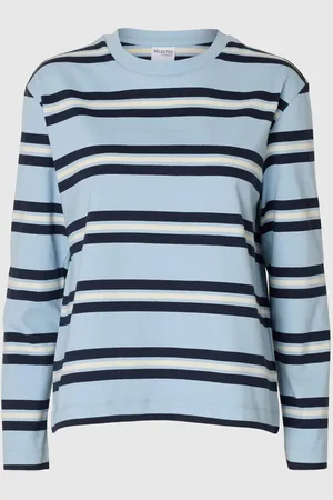 SELECTED Boxy Fit T-shirt Met Lange Mouwen
