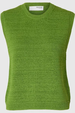 SELECTED Katoenmix Gebreid Gilet