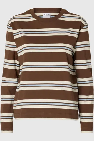SELECTED Boxy Fit T-shirt Met Lange Mouwen