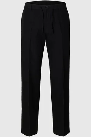 SELECTED 196 Straight Fit Broek Van Linnenblend
