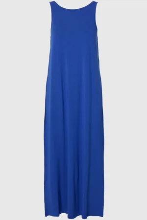 SELECTED Katoenmix Mouwloos Maxi Jurk