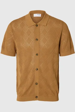 SELECTED Korte Mouwen Gebreide Polo