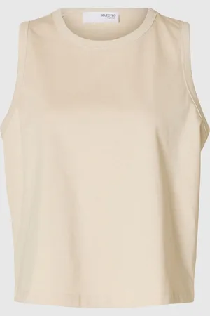 SELECTED 100% Katoen Tanktop