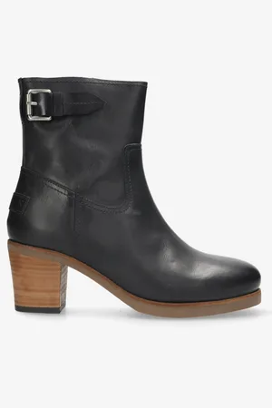 Shabbies Amsterdam Enkellaars Lieve Bika Donker Blauw
