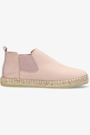 Shabbies Amsterdam Espadrille Elche Chelsea Nubuck Licht Roze