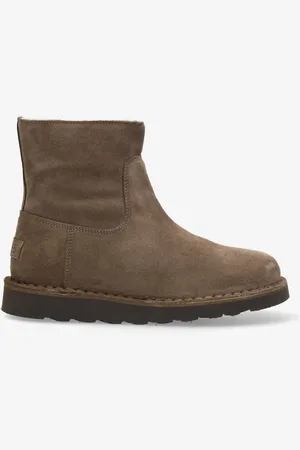 Shabbies Amsterdam Enkellaars Palissa Mia Zip Chestnut Bruin