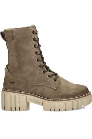 Leren veterboots dames discount sale