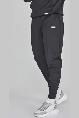 SikSilk Heren Zwarte Slimme Joggers S