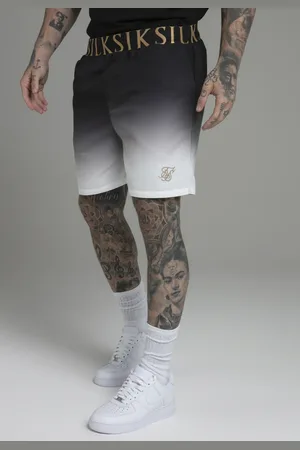 SikSilk Heren Zwart Wit Vervagende Zwemshorts XS